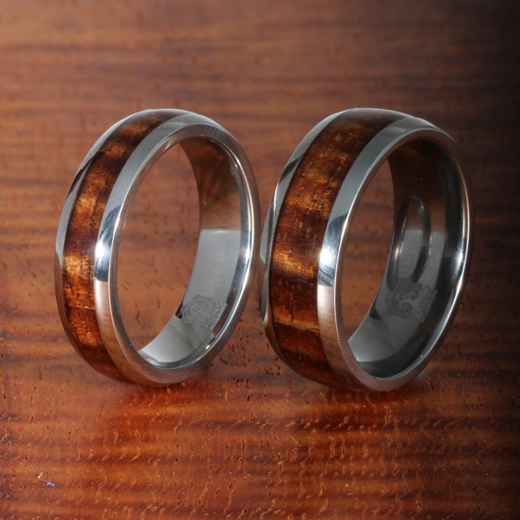 Loops & Threads Wood Cabone Rings - 5 ct