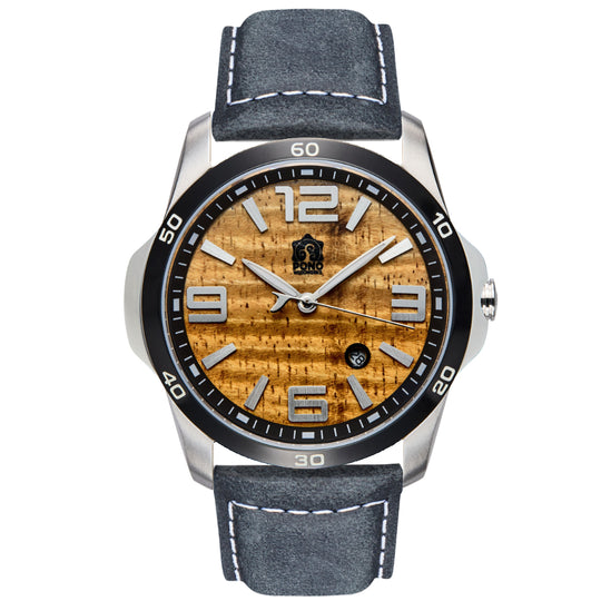 The Surfrider Koa Wood Watch – Black, Silver & Copper | Pono Woodworks