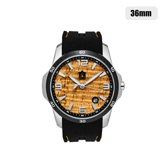 The Surfrider Koa Wood Watch – 36mm