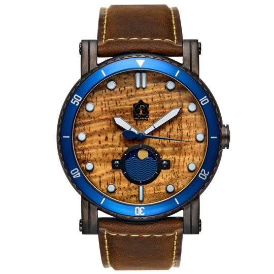 The Waterman Koa Wood Watch - 47mm