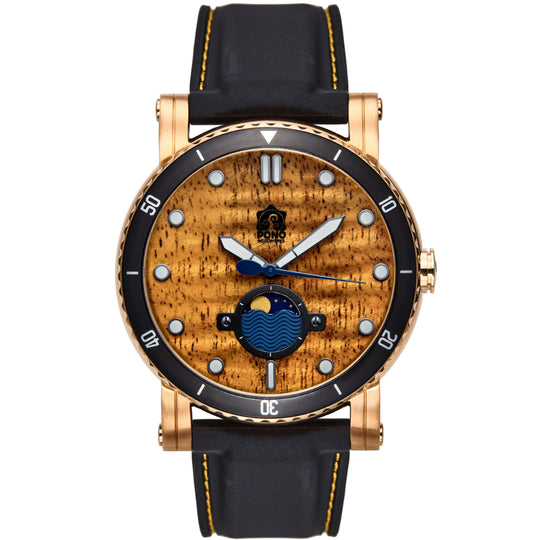 The Waterman Koa Wood Watch - 47mm