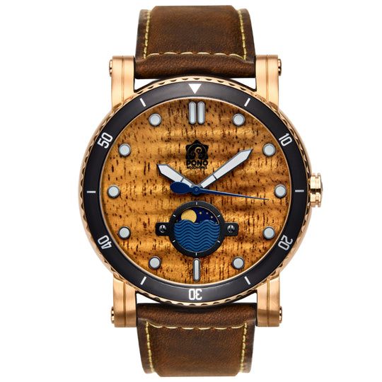 The Waterman Koa Wood Watch - 47mm
