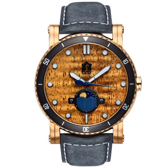 The Waterman Koa Wood Watch - 47mm