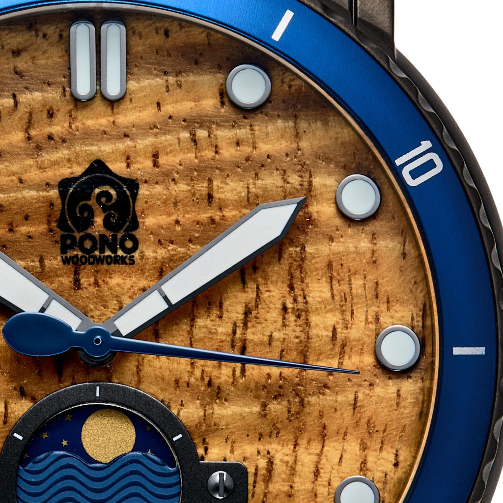 The Waterman Koa Wood Watch - 47mm