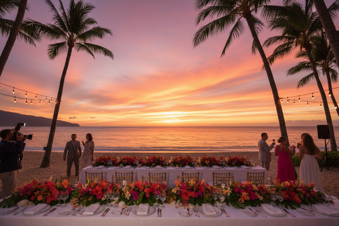 HAWAII EVENT AT SUNSET