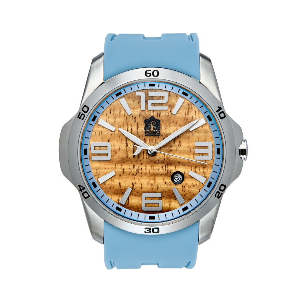 The Surfrider Koa Wood Watch – 42mm