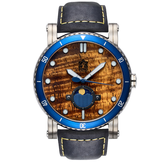 The Waterman Koa Wood Watch - 47mm