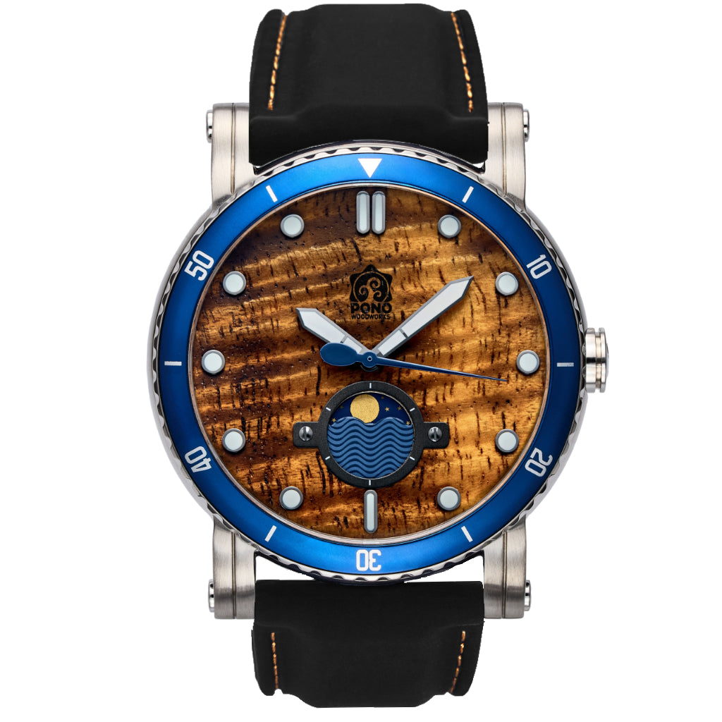 The Waterman Koa Wood Watch - 47mm