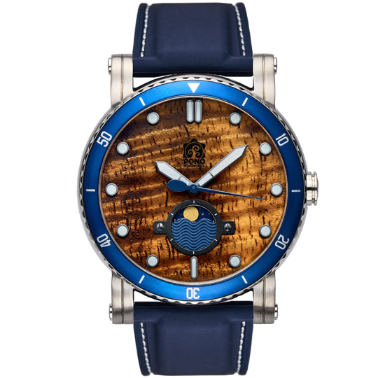 The Waterman Koa Wood Watch - 47mm