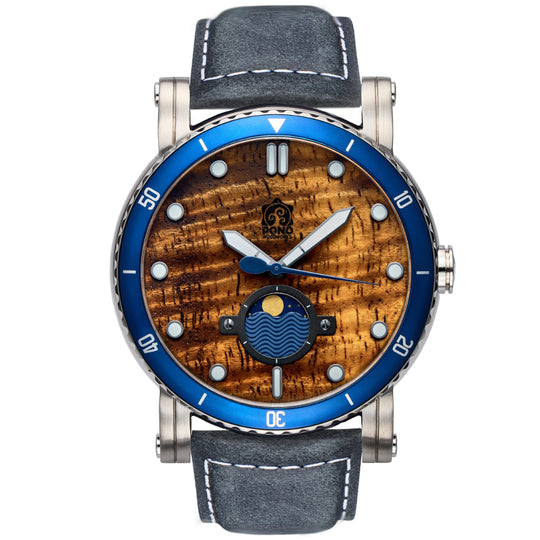 The Waterman Koa Wood Watch - 47mm