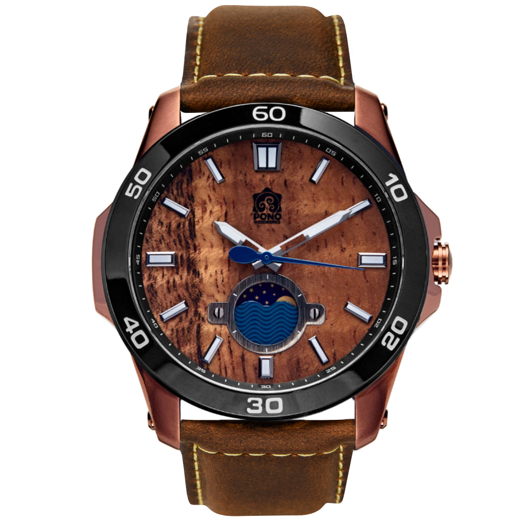 日本全国送料無料商品人気ランキング Koa Wood Watch | Refined Wooden Watches | Castaway Chrome 時計