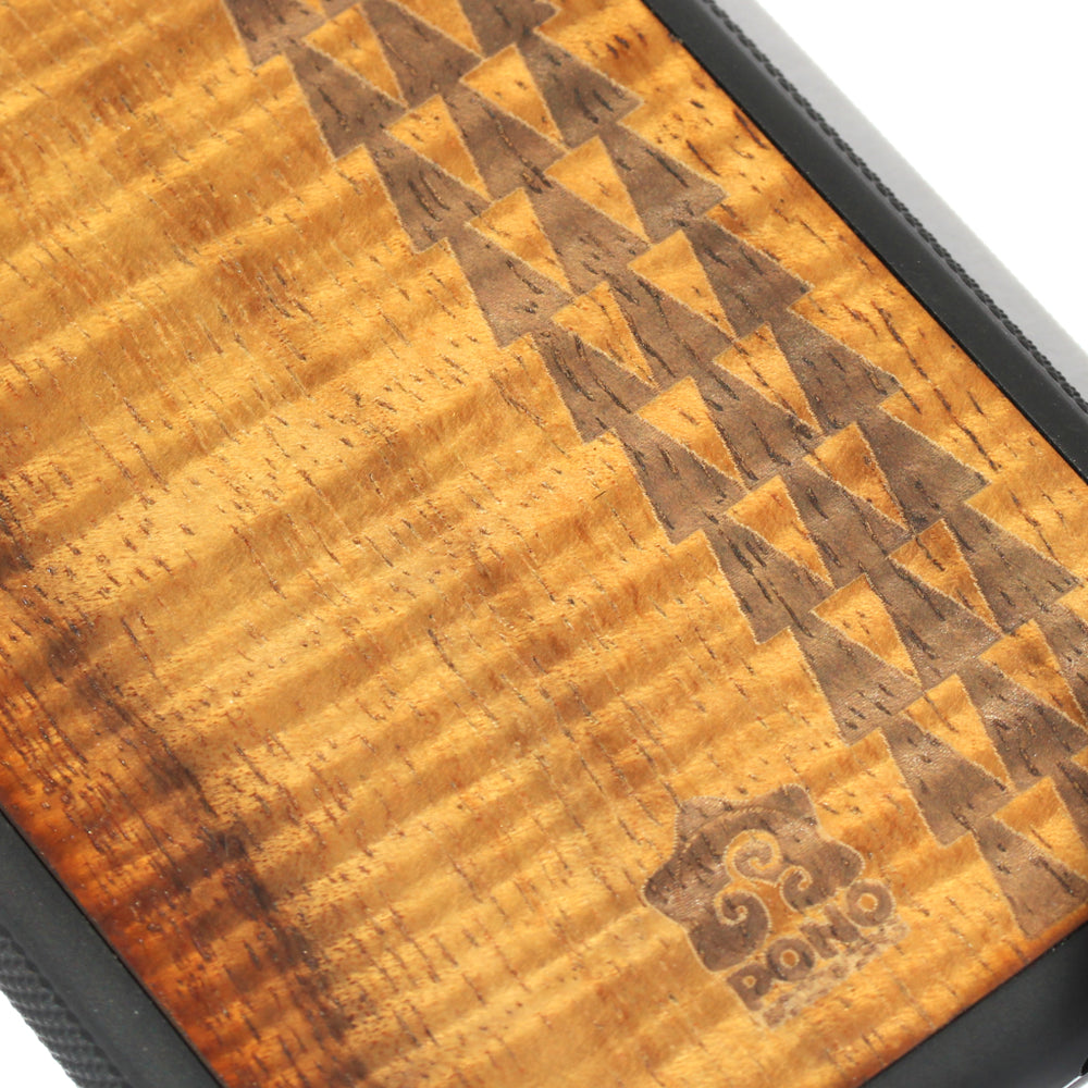 Koa Wood Phone Case, Tapa Design, All Models